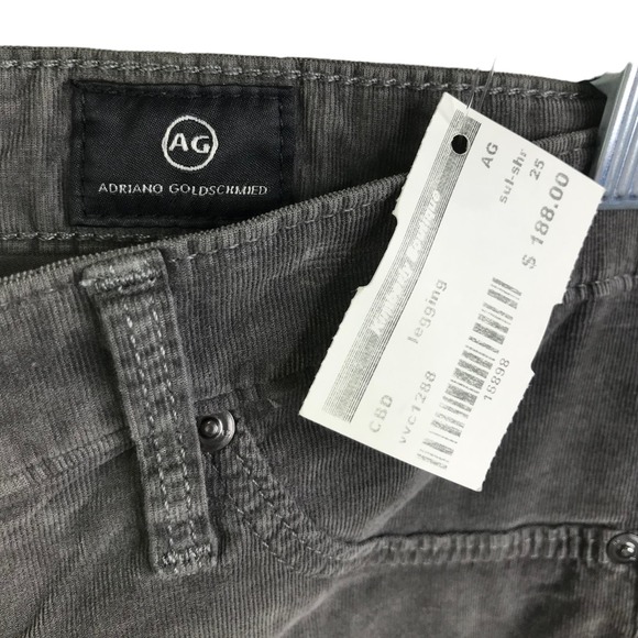 AG Adriano Goldschmied Women's The Legging Super Skinny‎ Jeans Mid-Rise Gray 25R - Picture 8 of 10